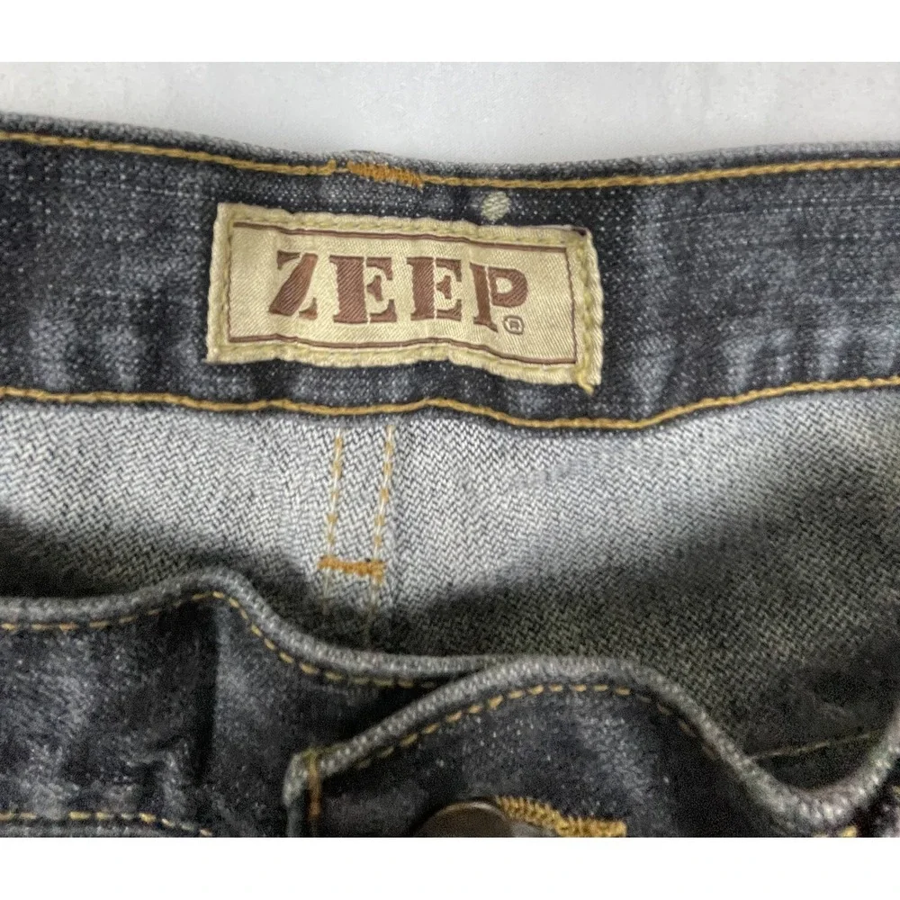 VINTAGE ZEEP MENS JEANS 38X32 DARK WASH STRAIGHT LEG THAILAND DENIM PANTS